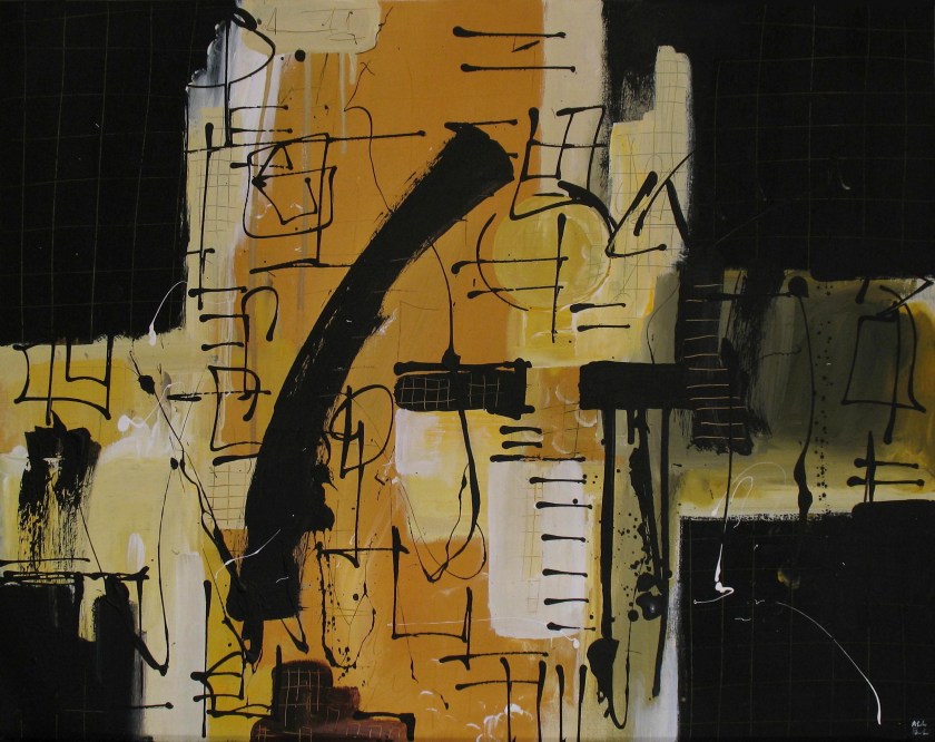 HoldTheLine #4 (60,5cmx47,5cm, acrilico su legno, 2011)