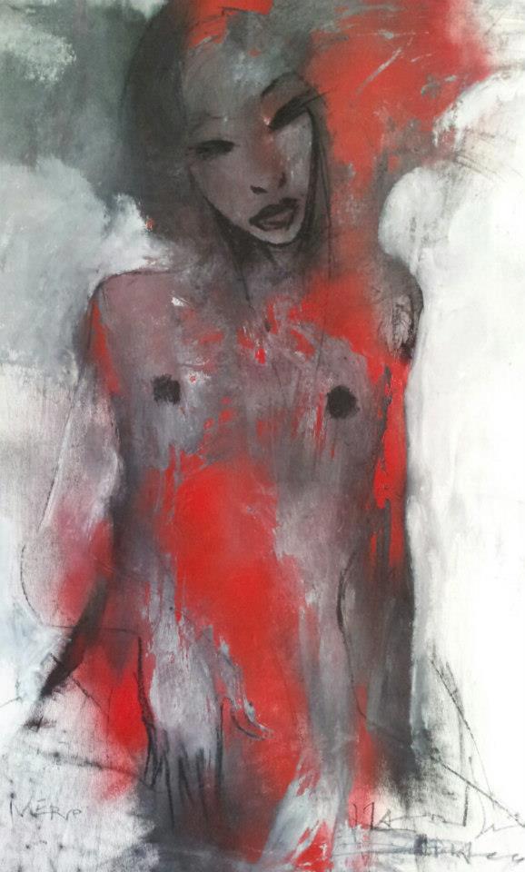 m barraco olio su tela 100x50