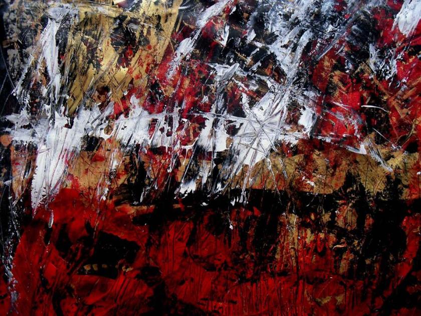 Detail of Suffocated between my two worlds