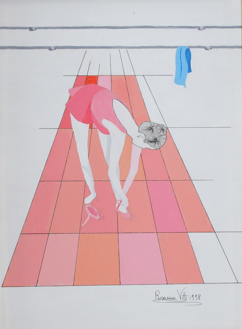 Dietro le Quinte- Behind the Scenes-Olio su tela con imprimitura - Oil on canvas with primer- (40x30 cm.)