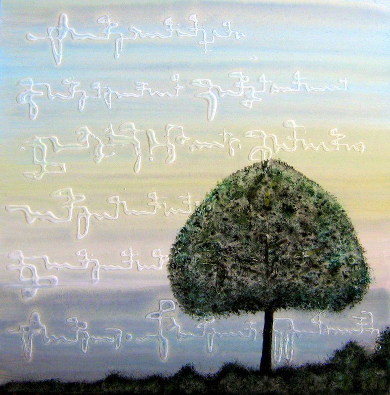 UN ANGOLO DI PARADISO- Tecica mista su tela (80x60 cm.)