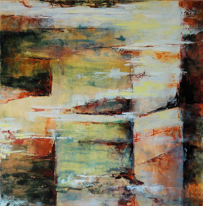 Françoise Dugourd-Caput Arberats-Mistère. Oil on canvas- (100x100 cm.) 2011