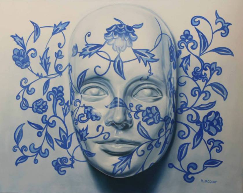 Philippe Jacquot "tTeint de porcelaine- ( 80x100 cm) All Rights Reserved