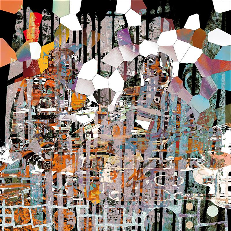 Alain Vassière- Untitled-Digital Art-(100x100cm.)