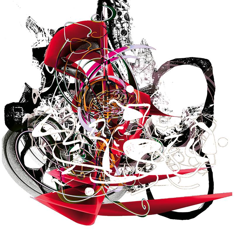 Alain Vaissière- Untitled- Digital Art- (100x100 cm.)