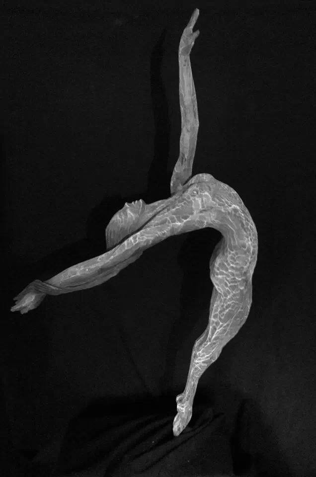 Marco Martalar- Fluttuazione- Legno di Cirmolo - Fluctuation - Pine wood.- ( H= 140 cm.)