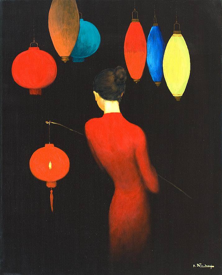 Bui Hui Quang Artist- Senza Titolo- Olio si tela- Untitled- Oil on Canvas. (11x80 cm.)