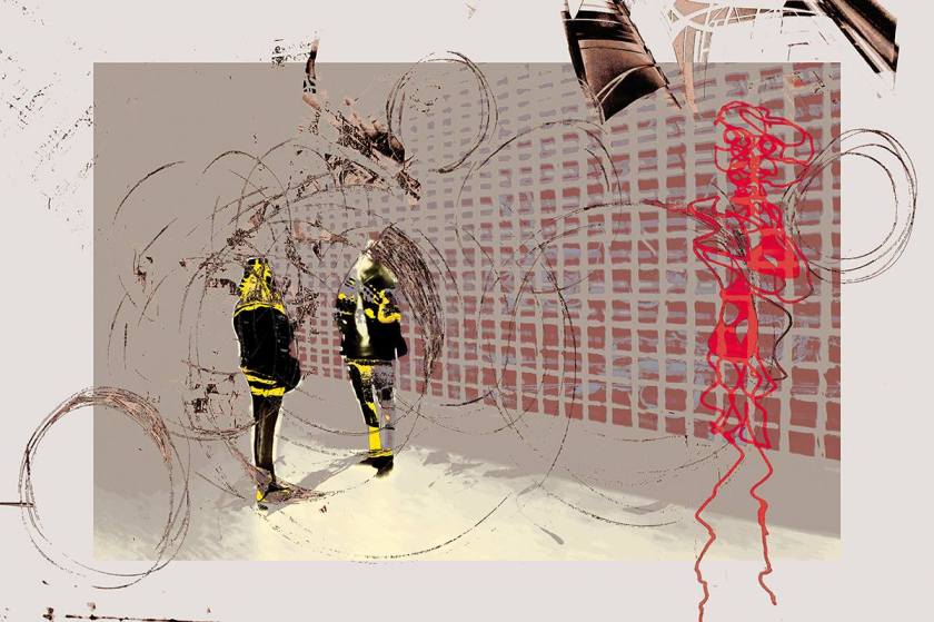 Alain Vaissière- Untitled- Mixed Media -Digital Art- (80x120 cm.)