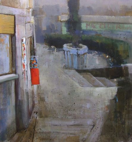 Andrea Mazzoli-senza titolo- Tecnica mista- -untitled- Mixed Media on Table (58x54 cm.)