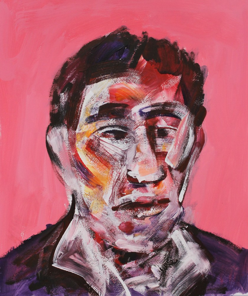 Vaclav Pisvejc- Chris Burden - Olio su tela - Oil on canvas - (80x60 cm.)