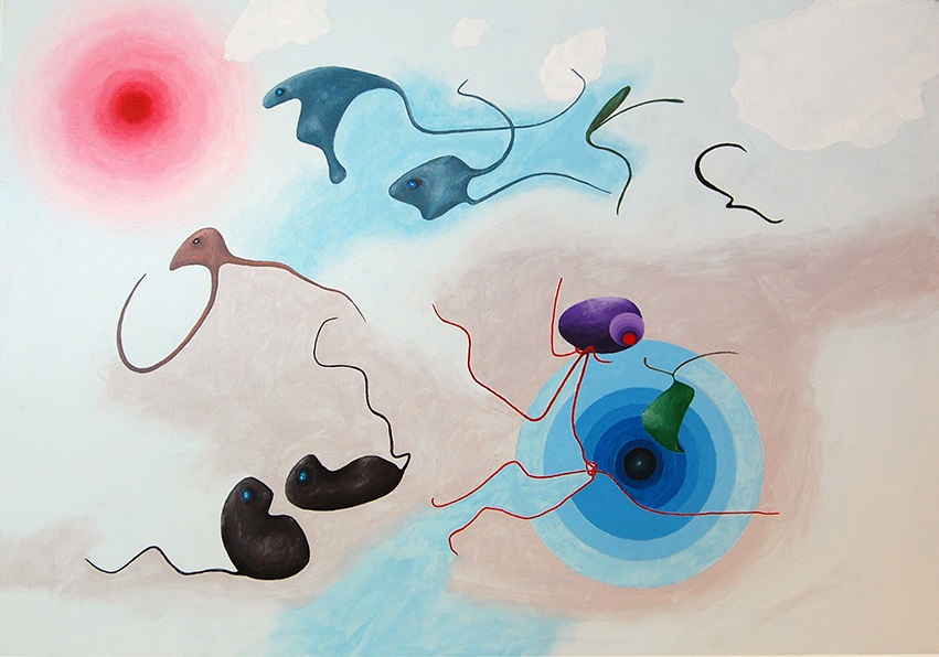 1)Ecosistema acrilici su tela 70x100 2016